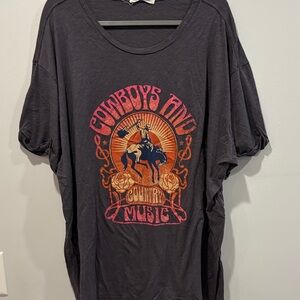 Eighty Eight Cowboys Country Music Tee - Dark Gray